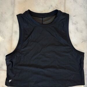Fabletics Black Cropped Tank Top